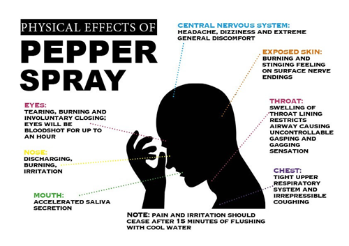 Physical Effects of Pepper Spray Gun